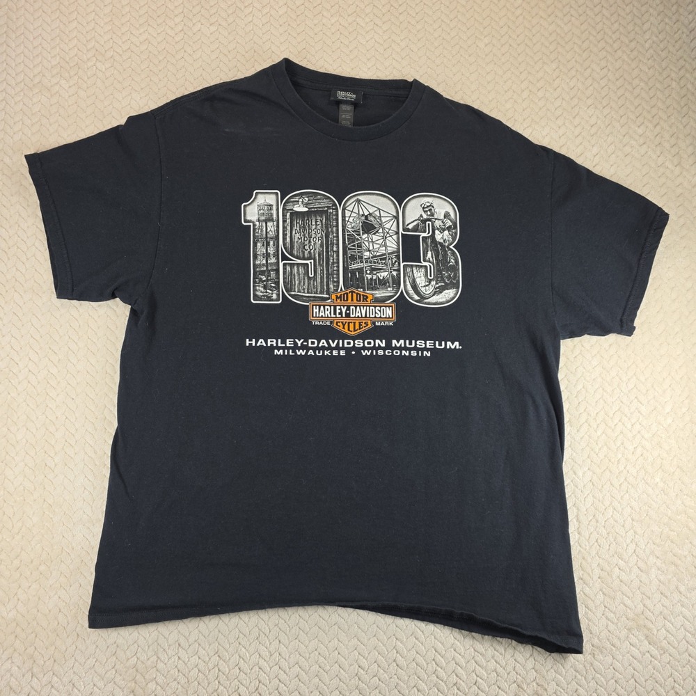 Harley-Davidson Museum Milwaukee 1903 Graphic T-Shirt Black XL